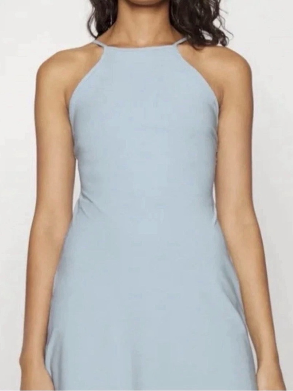 Abercrombie & Fitch High Neck Performance Athletic Skort Mini Dress Blue XL Tall